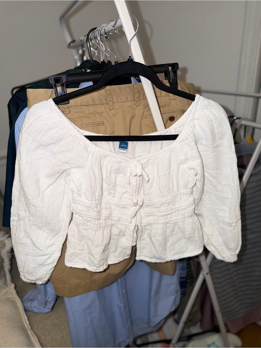 Old Navy Blouse with Tie Front - Girls Tops